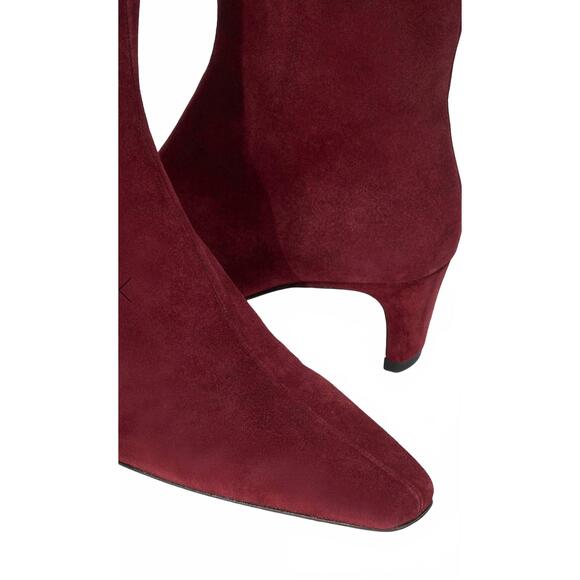 NEW STAUD women\'s wally ankle boots in pinot suede